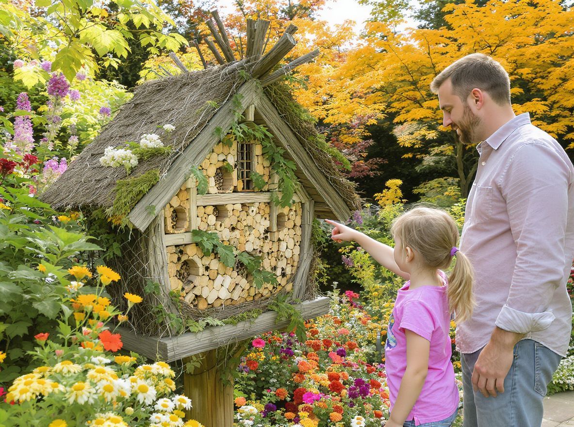 A rovarhotel segít a gyerekeknek a természet megismerésében.