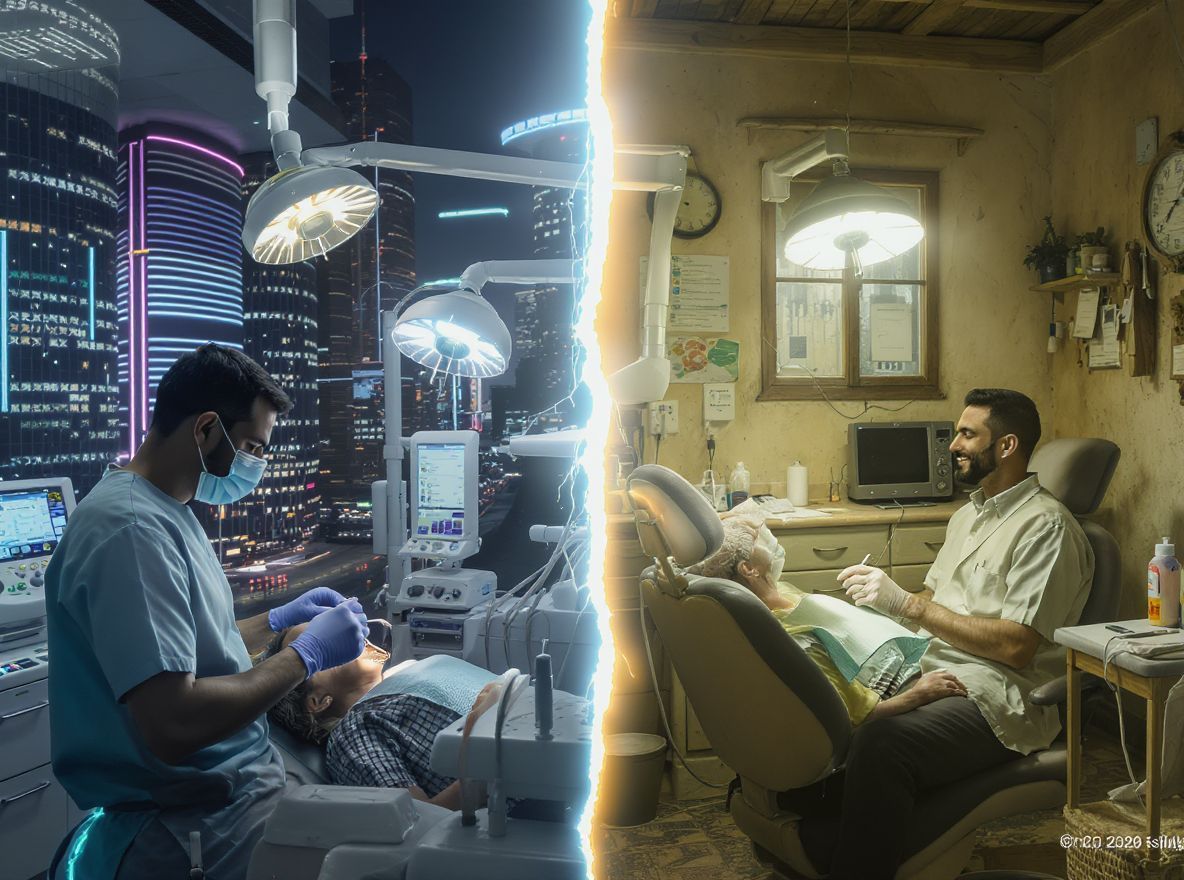 A vidékiek gyakran nehezebb hozzáféréssel rendelkeznek fogászati ellátáshoz.