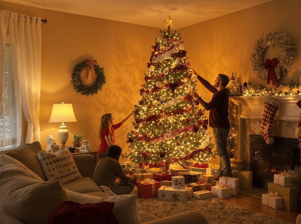 A karácsonyfa a családi összetartozás szimbóluma Gracelandben.