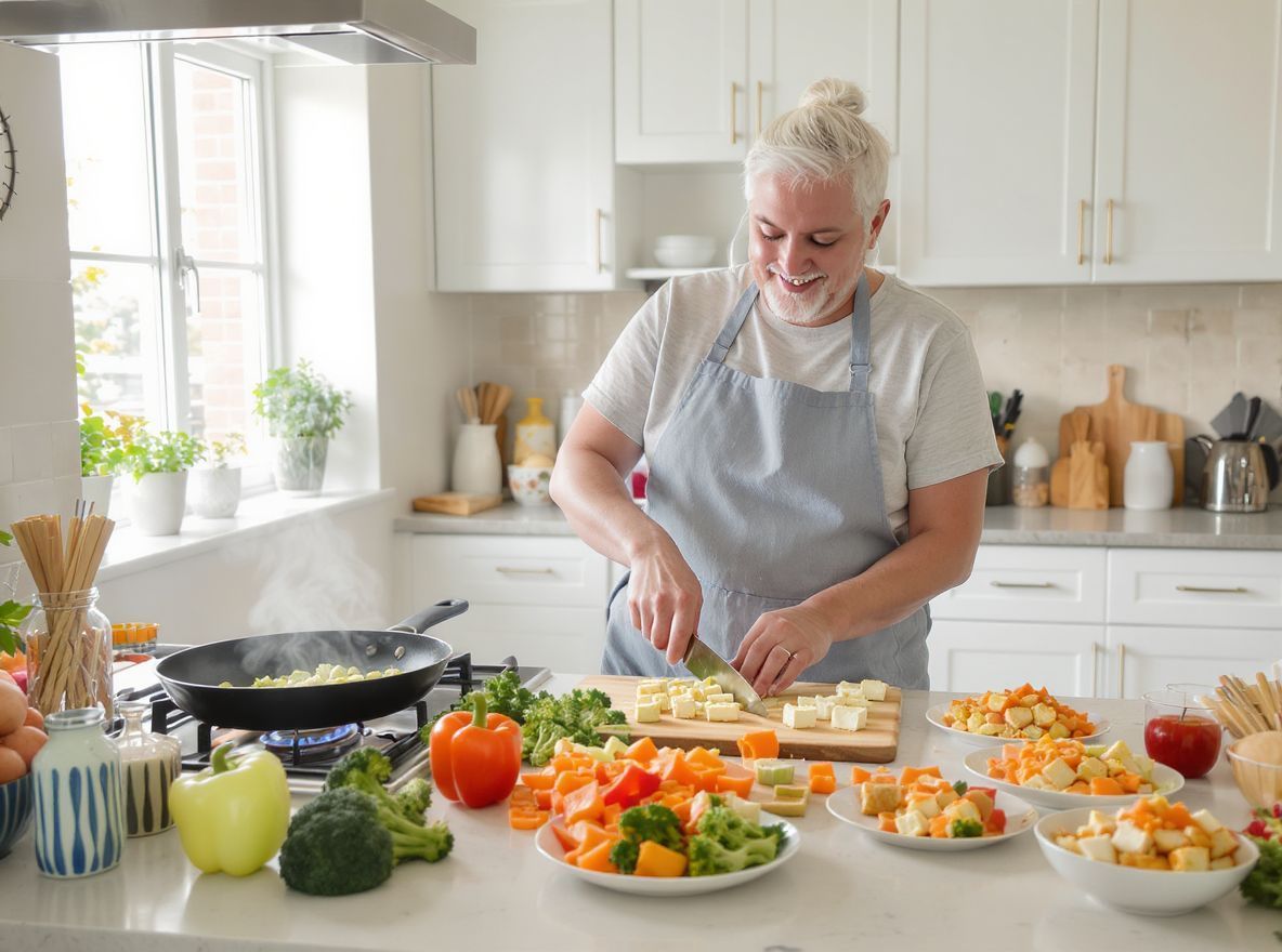 A tofu szívószálként ízeli meg az ételt.