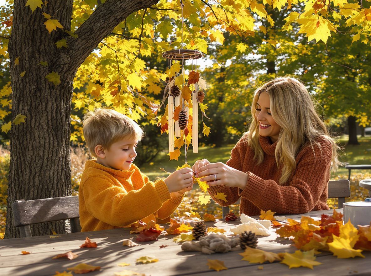 Szélcsengő készítése természetes anyagokból ösztönzi a kreativitást.