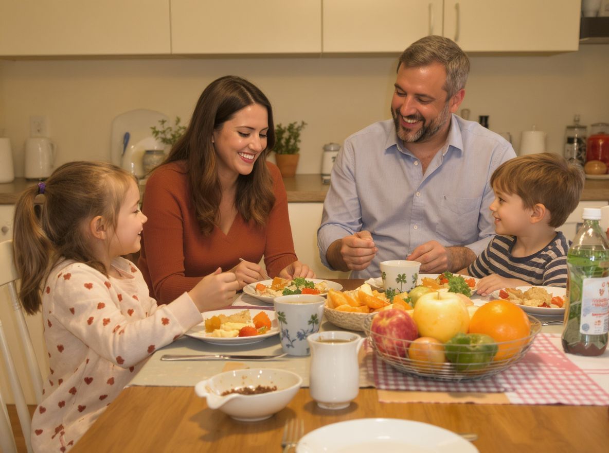 A közös étkezések erősítik a családi kötelékeket és kommunikációt.