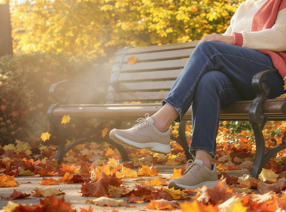 A kényelmes lábbeli támogatja a stabil járást időseknél.