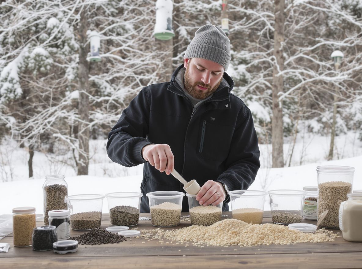 A megfelelő magkeverék javítja a madarak táplálkozását.