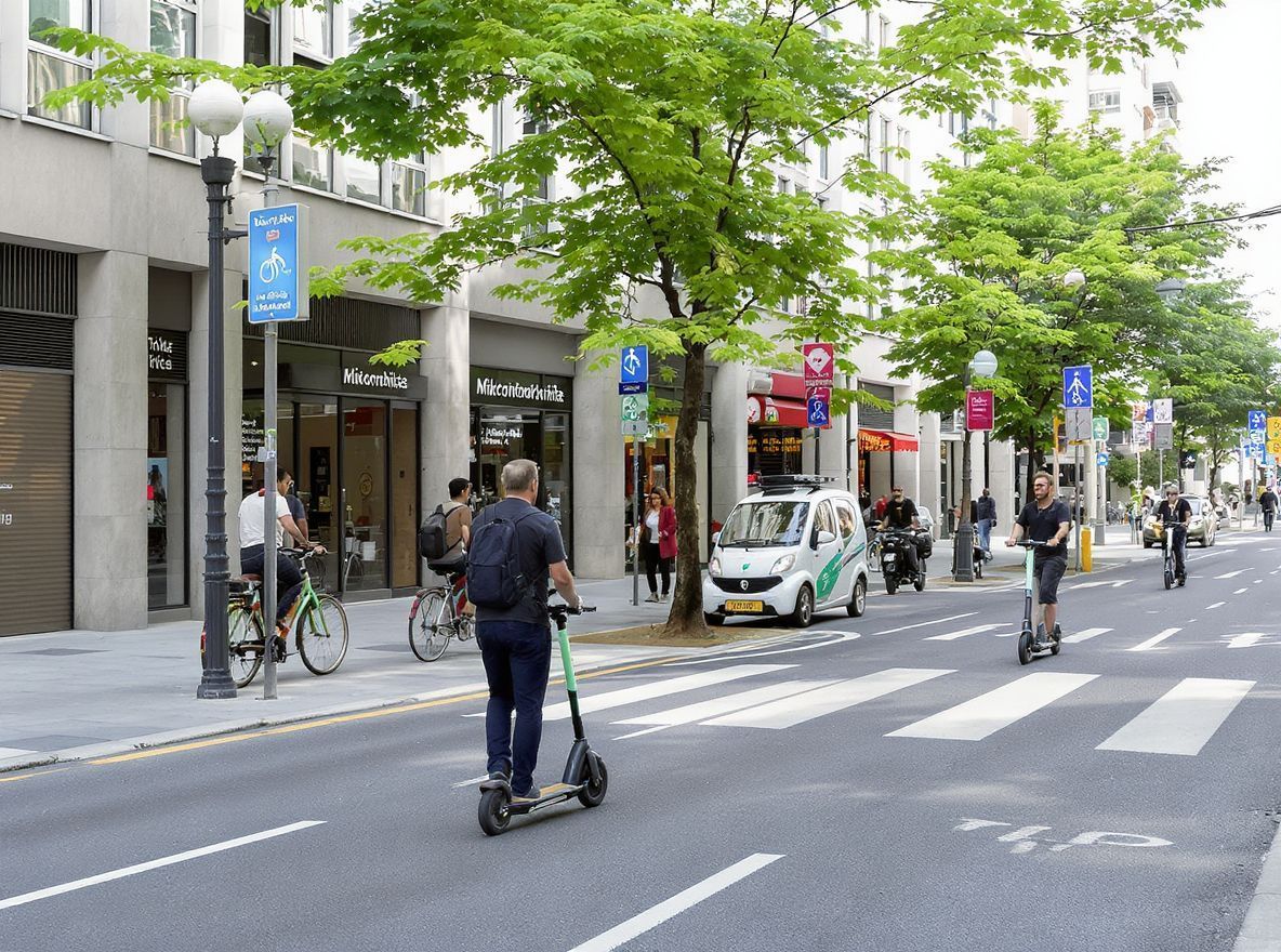 A mikromobilitás növeli a városi közlekedés fenntarthatóságát.