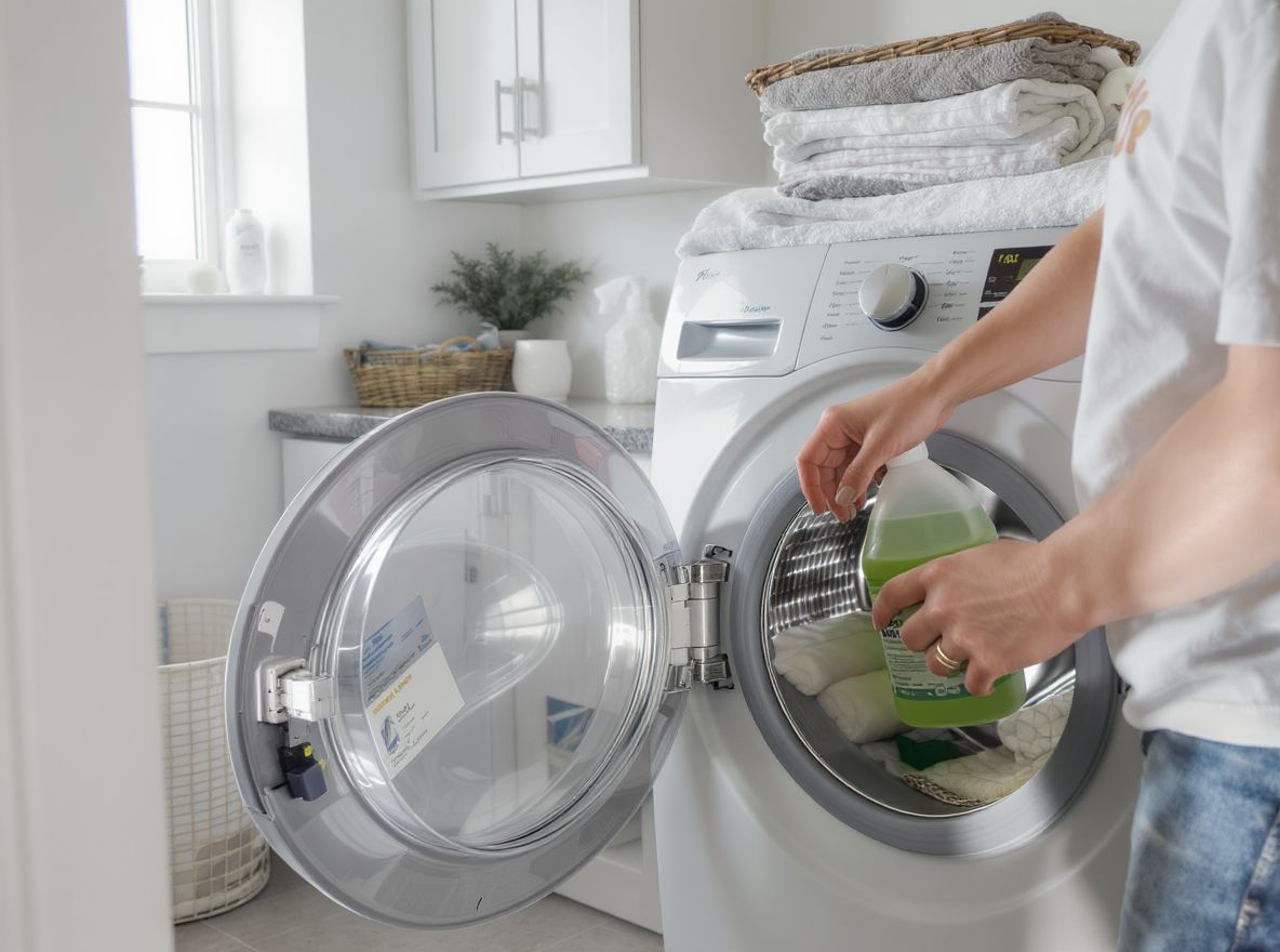 A mosógép rendszeres takarítása csökkenti a szagokat.