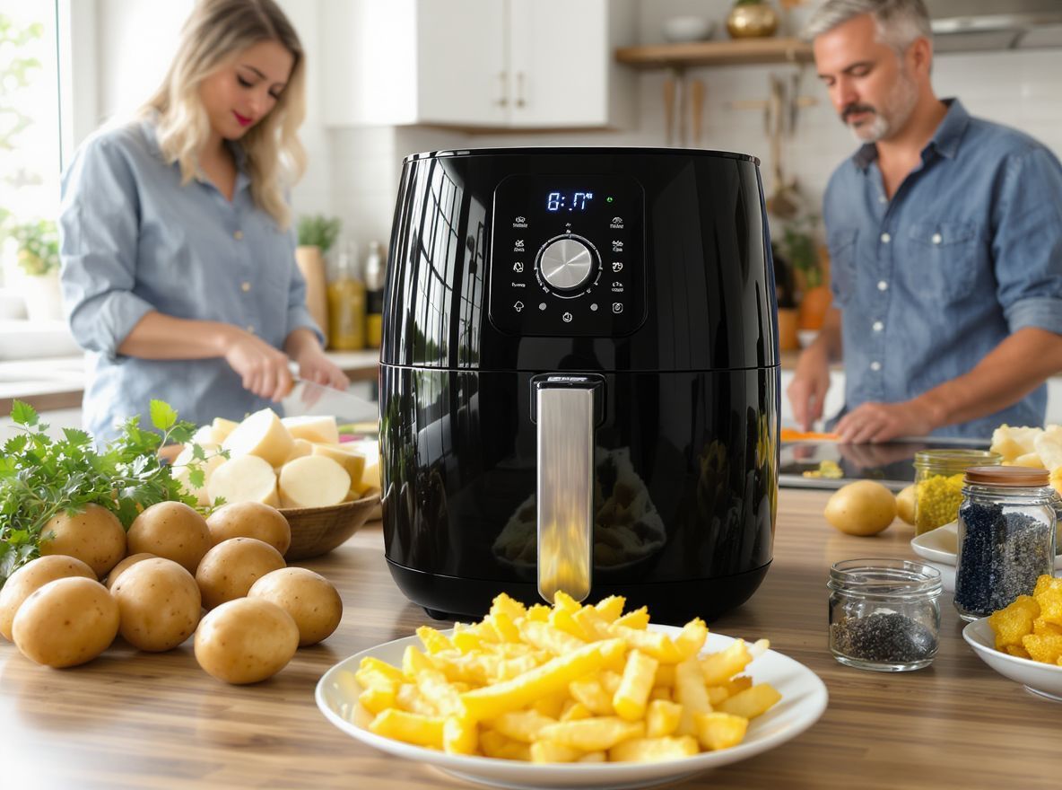 A légkeveréses sütő egyenletes hőeloszlást biztosít a ropogáshoz.