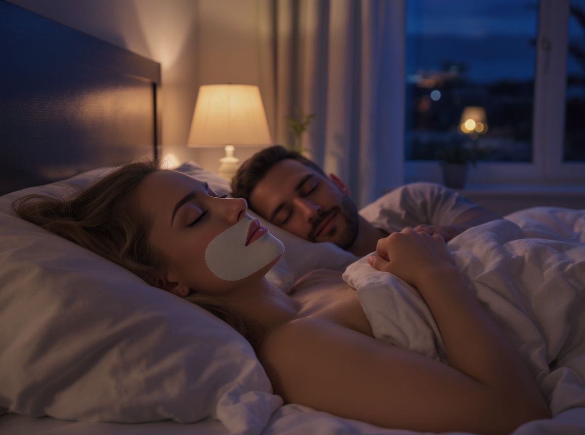 A szájszalag javítja az alvás minőségét, segít a horkolás ellen.