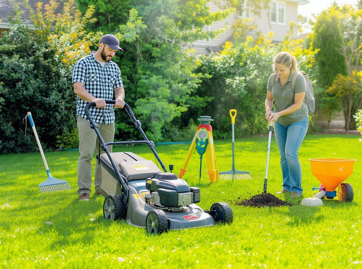 A modern fűnyírók precíziós nyírást biztosítanak a gyepnek.