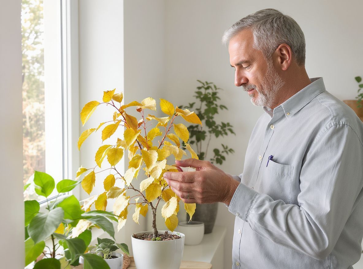 A természetes öregedés a szobanövények levélhullásához vezet.