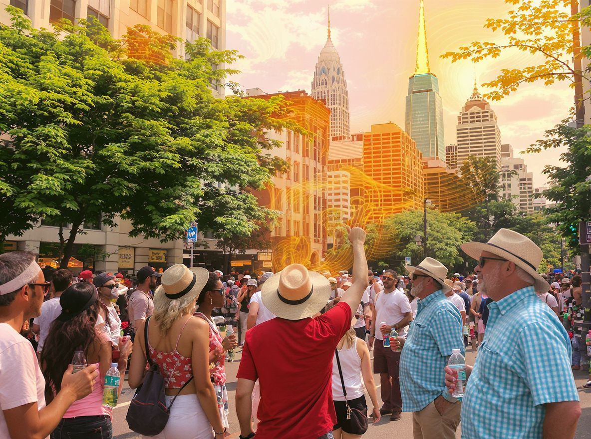 A városi hősziget-hatás csökkentésére zöldfelületek szükségesek.