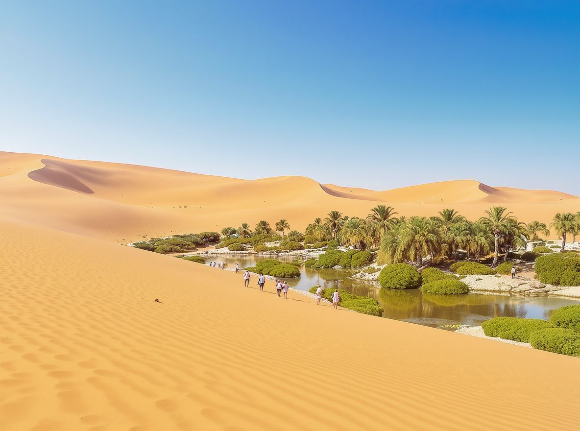 Az afrikai oázisok élővilága lenyűgöző és sokszínű.