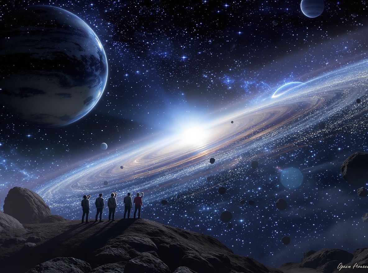 Az aszteroidaöv a Mars és Jupiter között helyezkedik el.