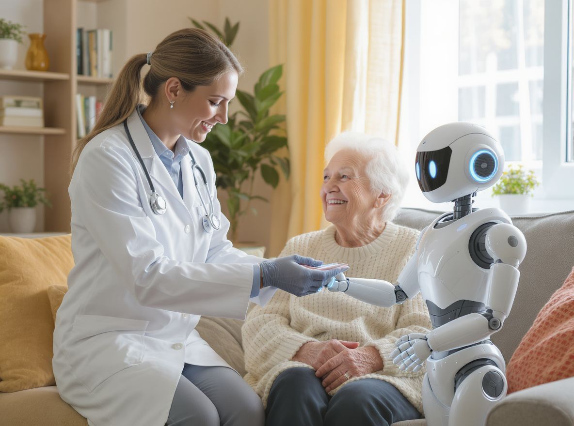 Robotok segítik a krónikus betegek napi rutint.