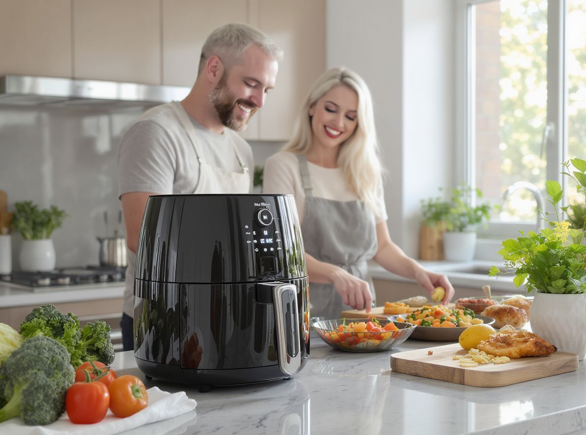 Az airfryerek okos funkciói megkönnyítik a főzést.