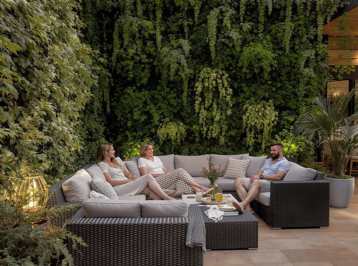 A zöld falak javítják a levegő minőségét és hangulatot.