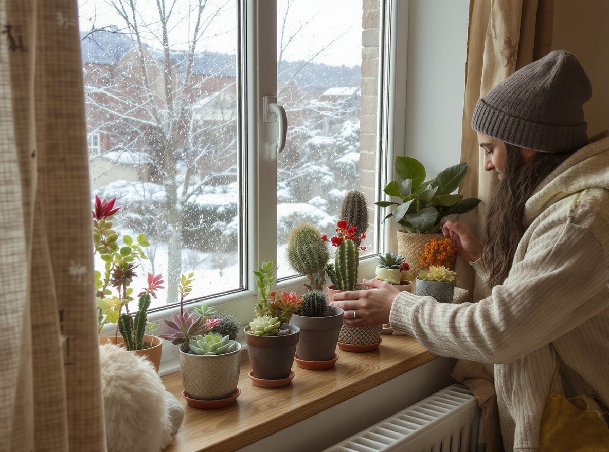 A pozsgások és kaktuszok télen minimális öntözést igényelnek.