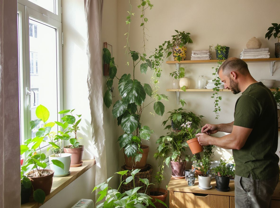 Használj függő kosarakat a helytakarékos növénygondozáshoz!