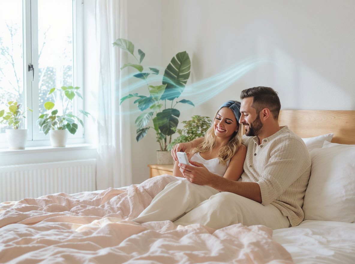 A jó levegőminőség elősegíti a pihentető alvást.