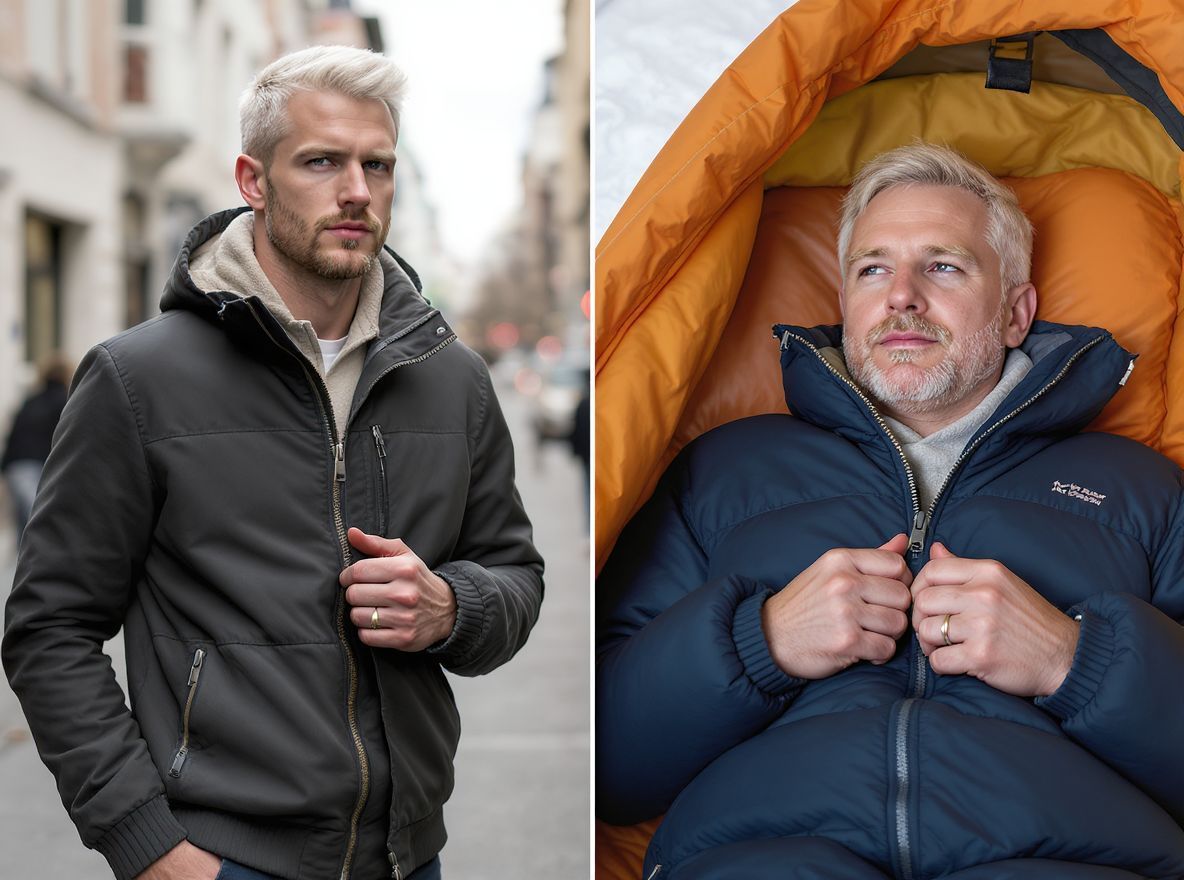 Kétirányú cipzár: praktikus megoldás a strapabíró táborozáshoz.