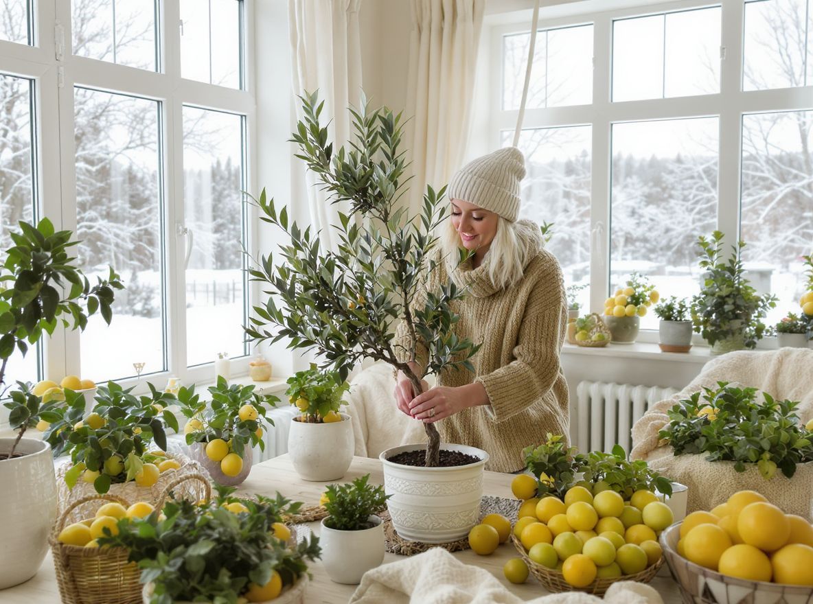 A citrusfélék teleltetése hűvös, világos helyet igényel.