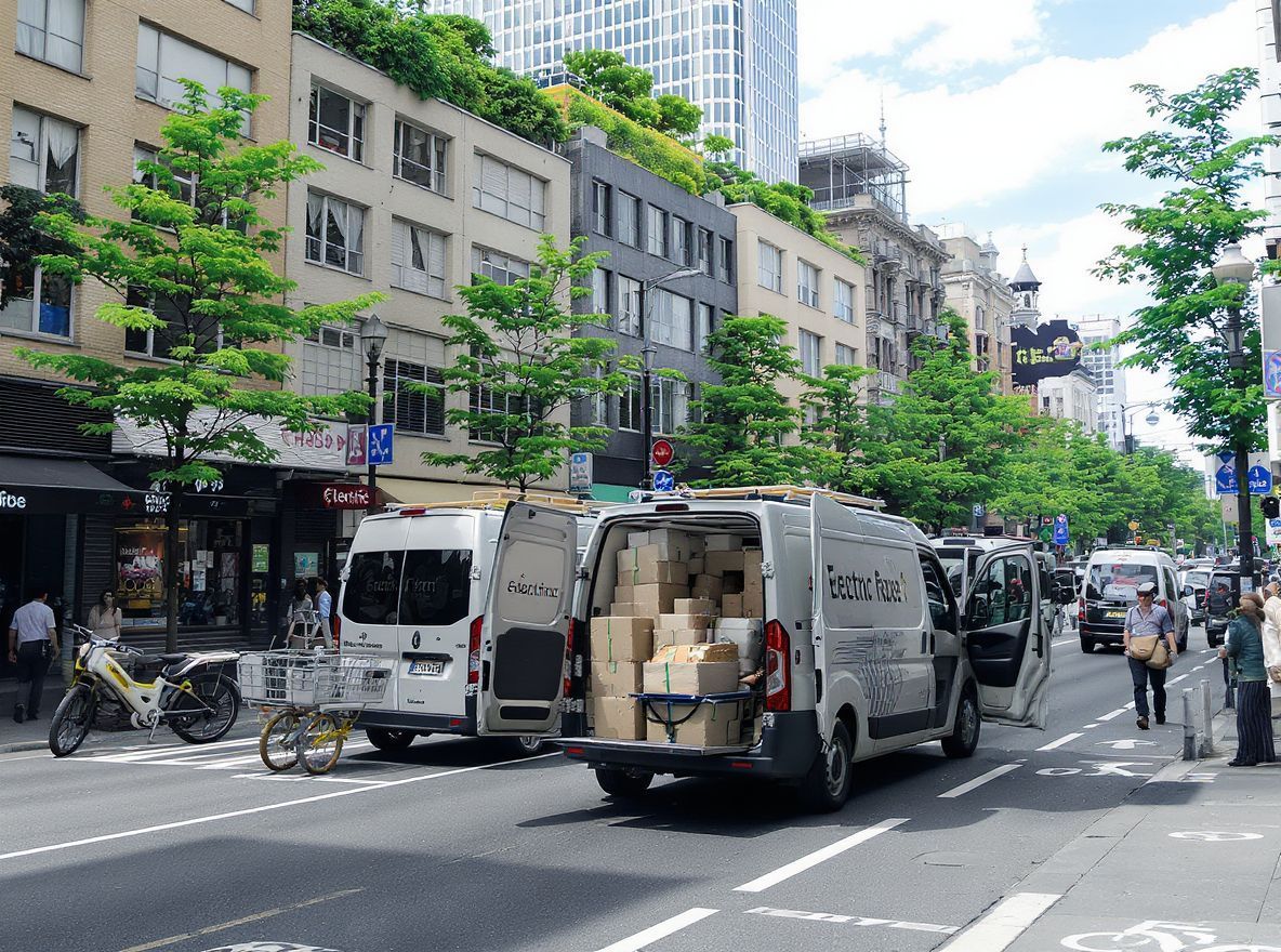 A városi logisztika fenntarthatósága kulcsfontosságú az emissziómentes zónákban.