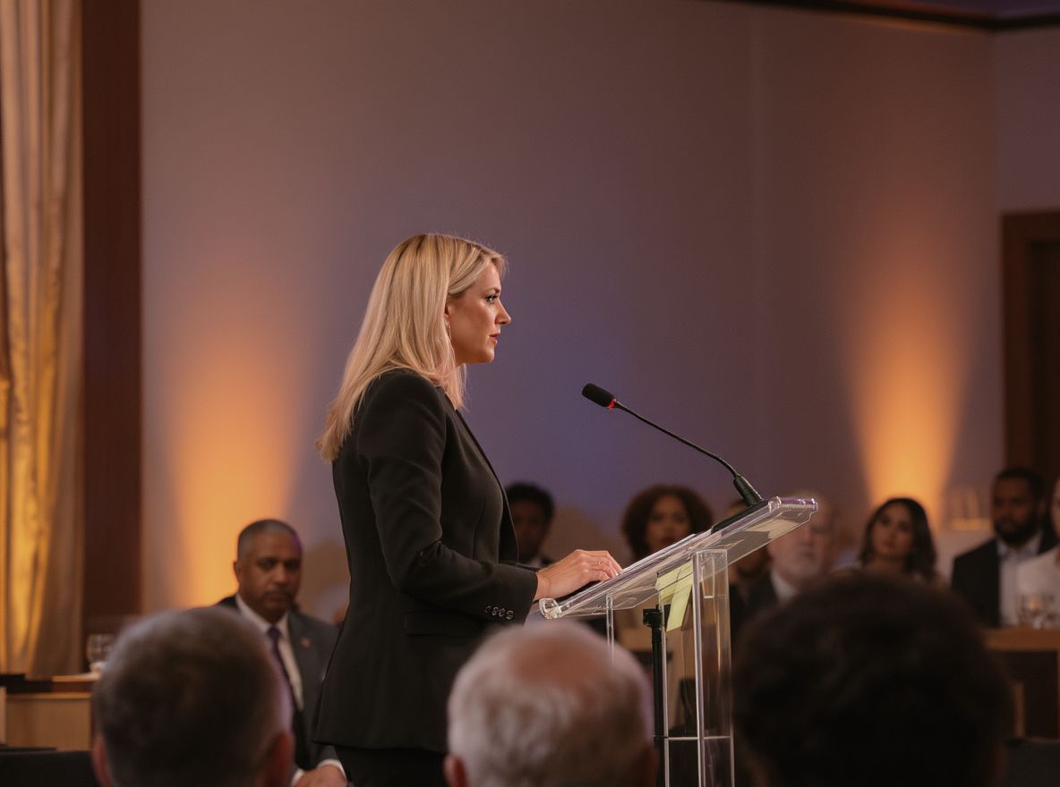 A hatásos befejezés kiemeli a beszéd üzenetét.