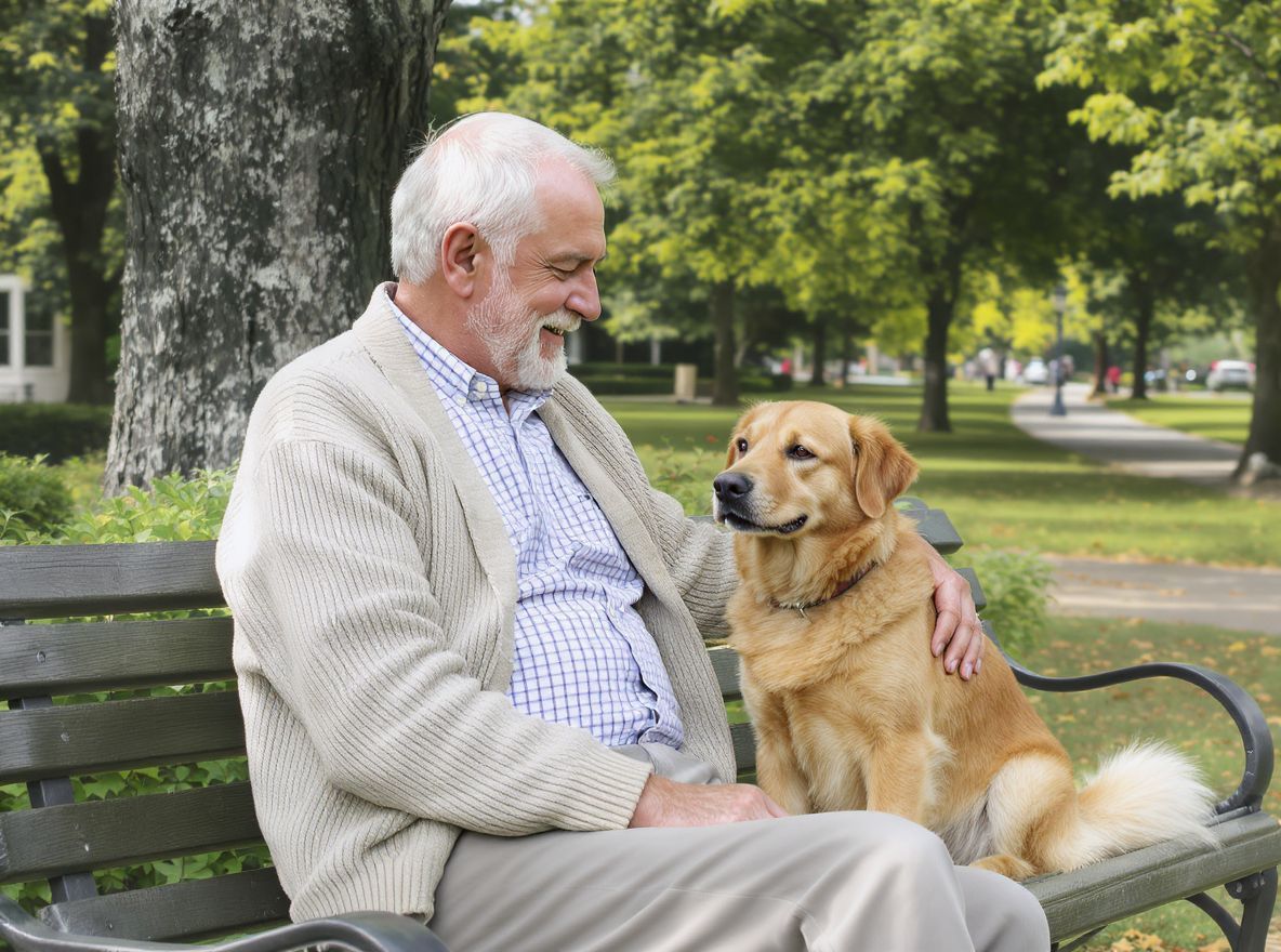 A francia bulldog kedves és ideális társ idősöknek.