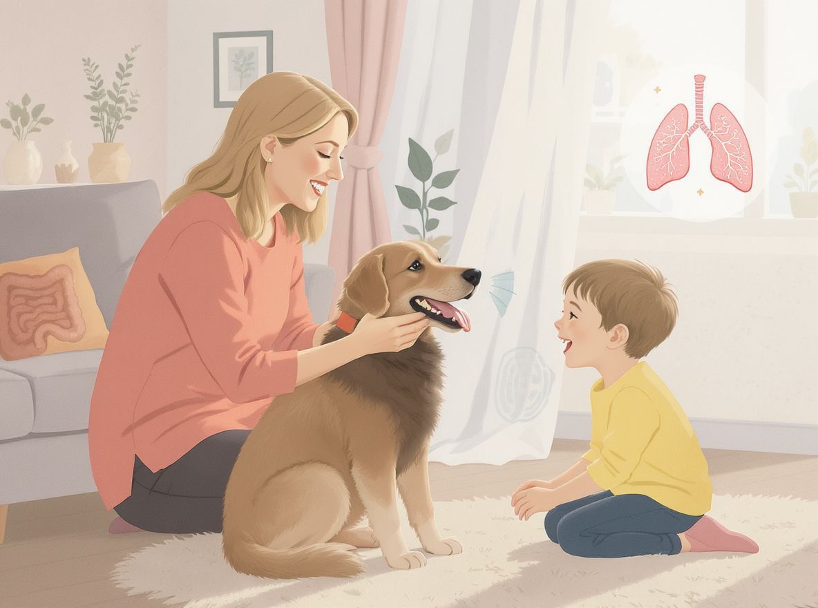 A bélflóra befolyásolja a tüdő fejlődését és immunitást.