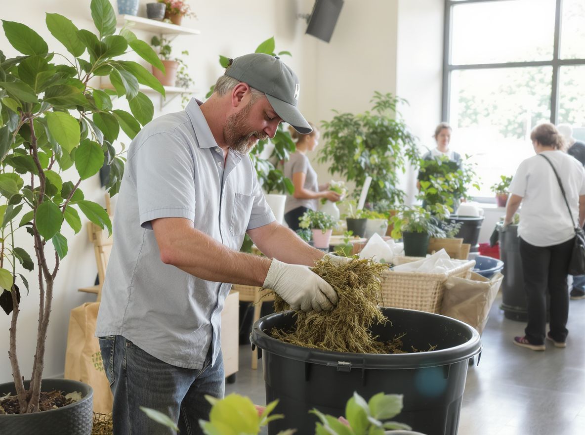 A növényi hulladékok komposztálása elősegíti a fenntarthatóságot.