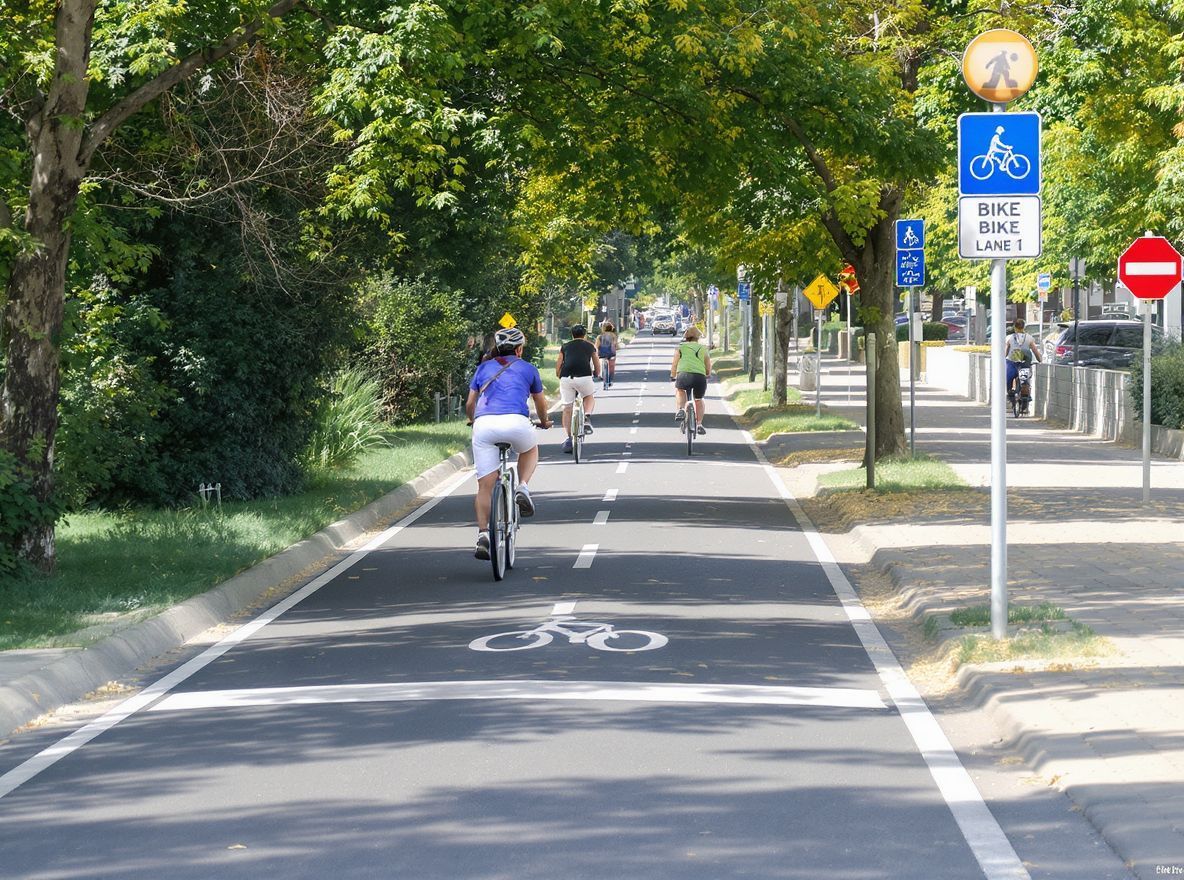 A bicikliút baleseti felelőssége a használót terheli.