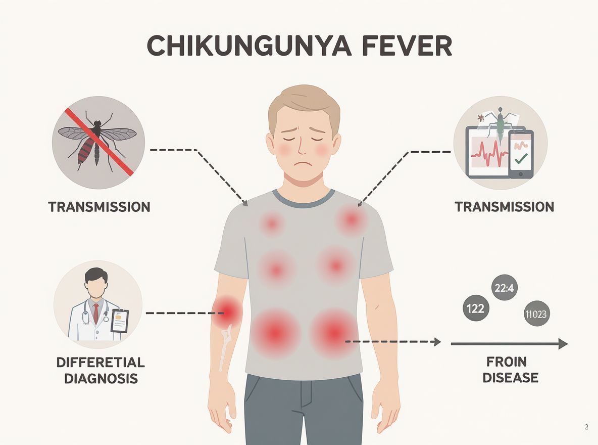 A chikungunya-láz lázzal és ízületi fájdalmakkal jár.