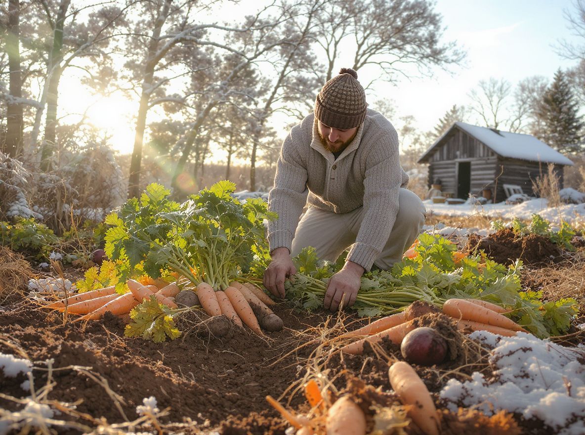 A gyökérzöldségek téli álmát a sötét és nedves környezet biztosítja.