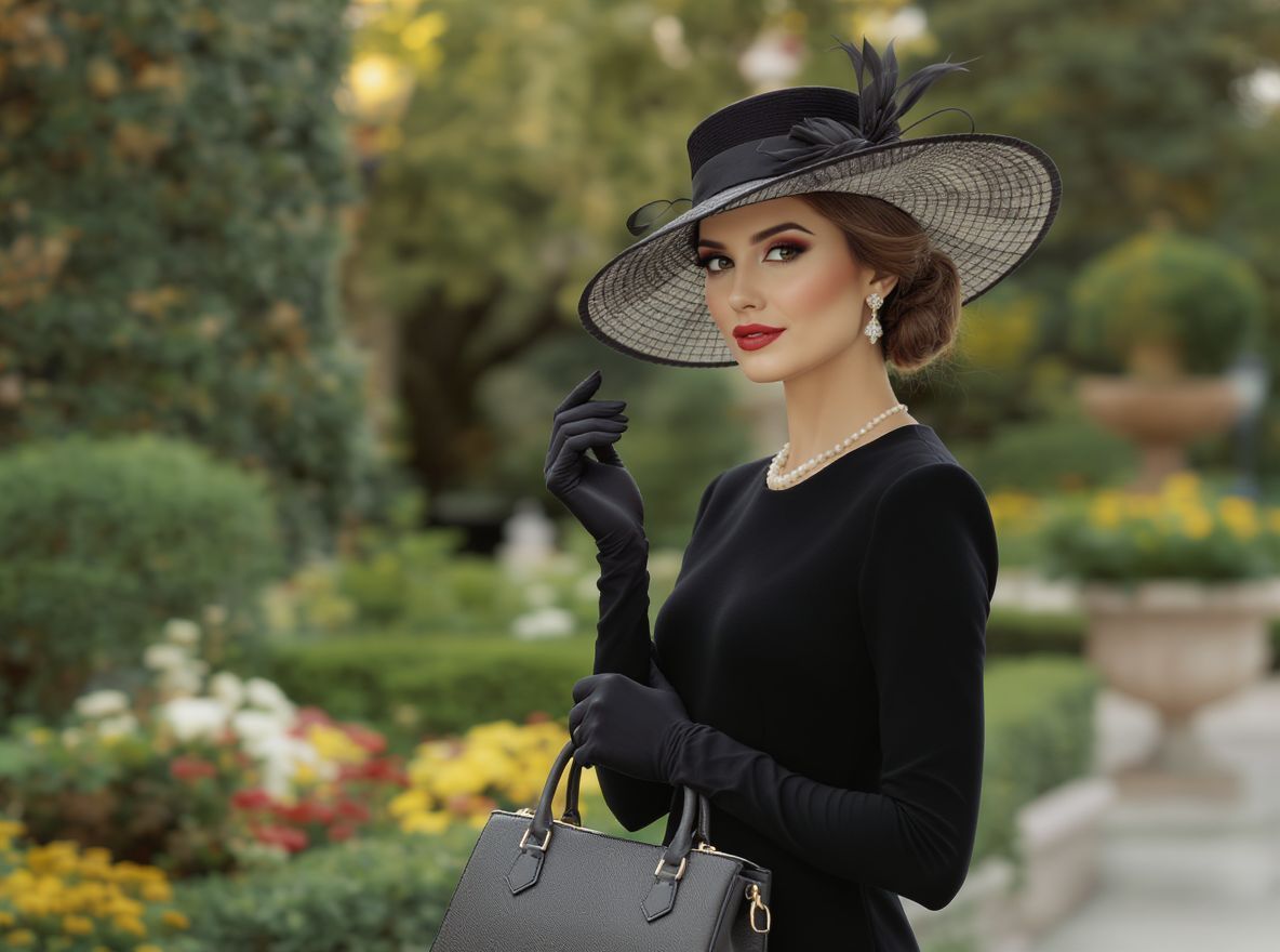 A táska, kesztyű, kalap hármasa a királyi elegancia.