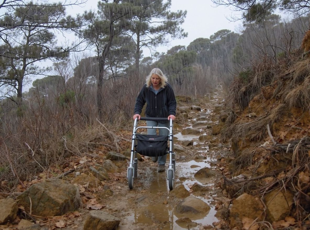 A rollatorral való közlekedés különleges kihívásokat jelenthet.