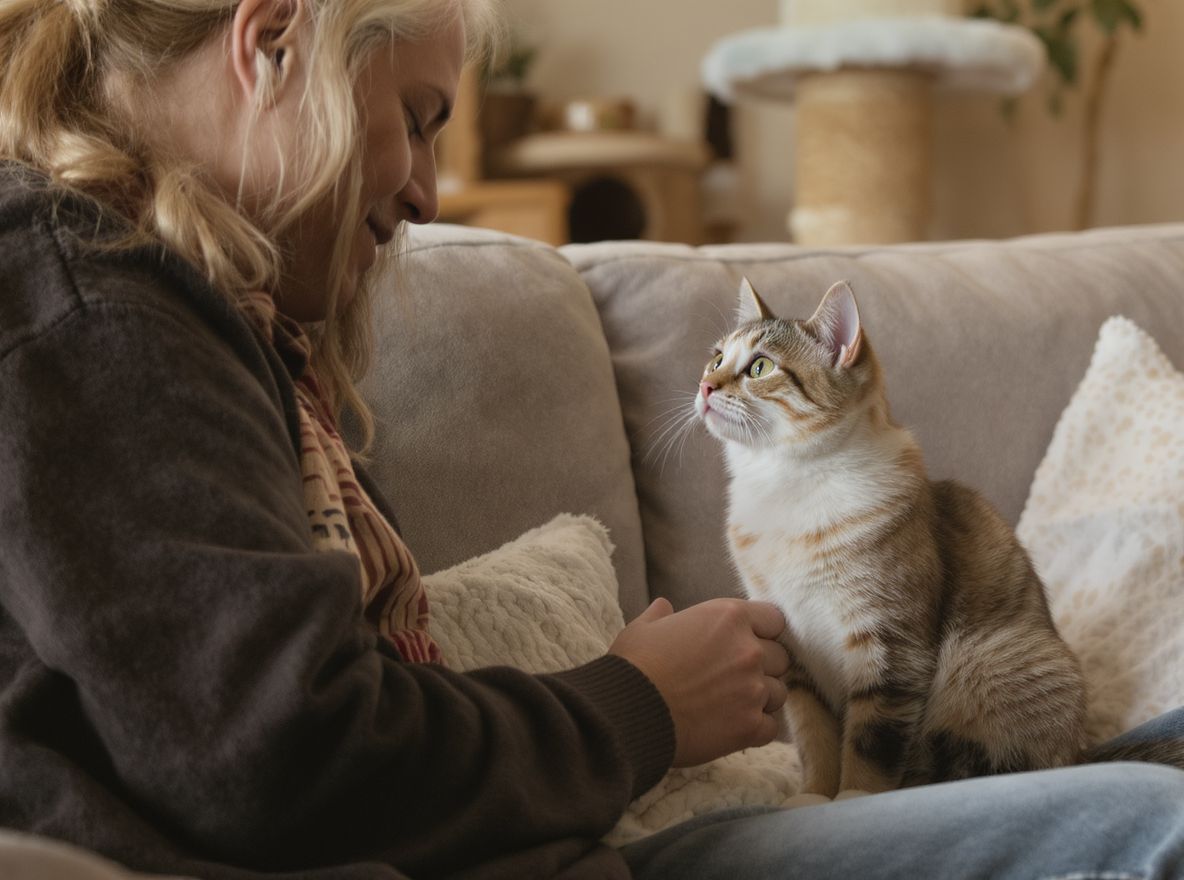 A macskák bámulása érzelmi kapcsolatot jelez gazdáikkal.