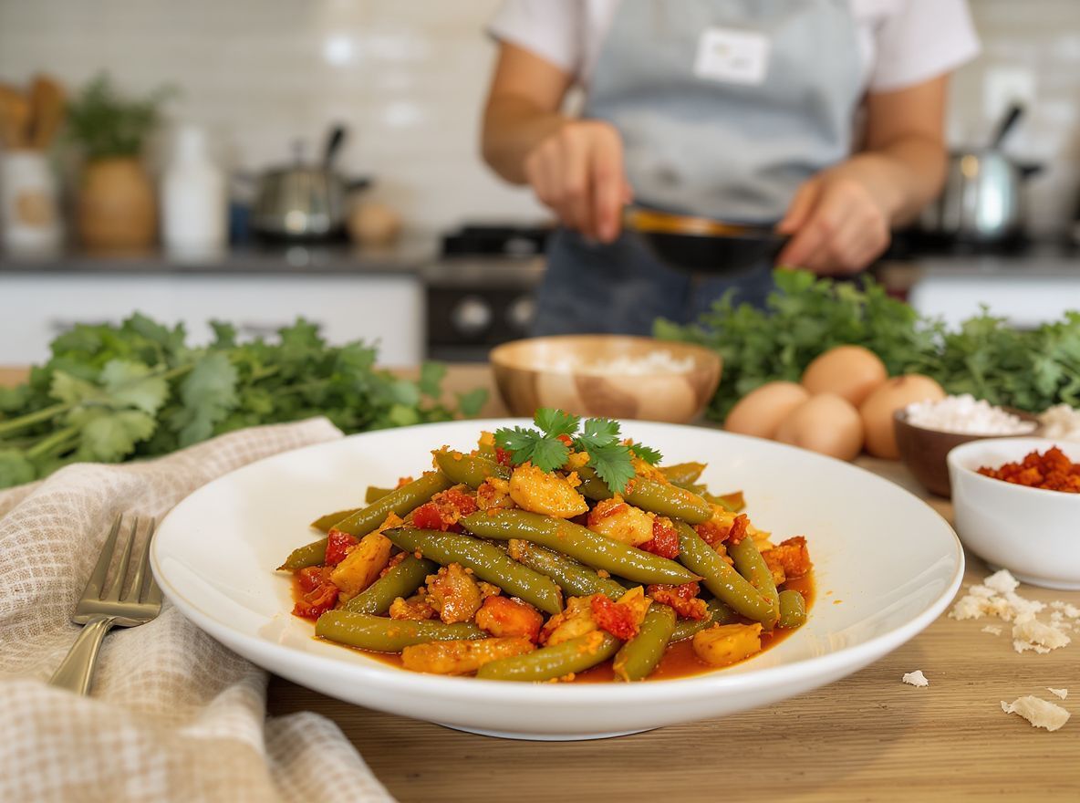 A Sajoer boontjes tápláló és ízletes vegetáriánus étel.