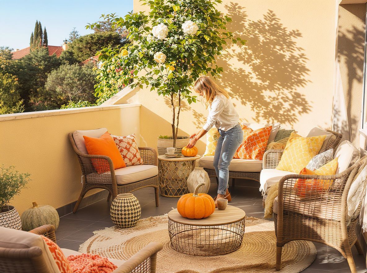 A sütőtök színpompája feldobja a terasz hangulatát!