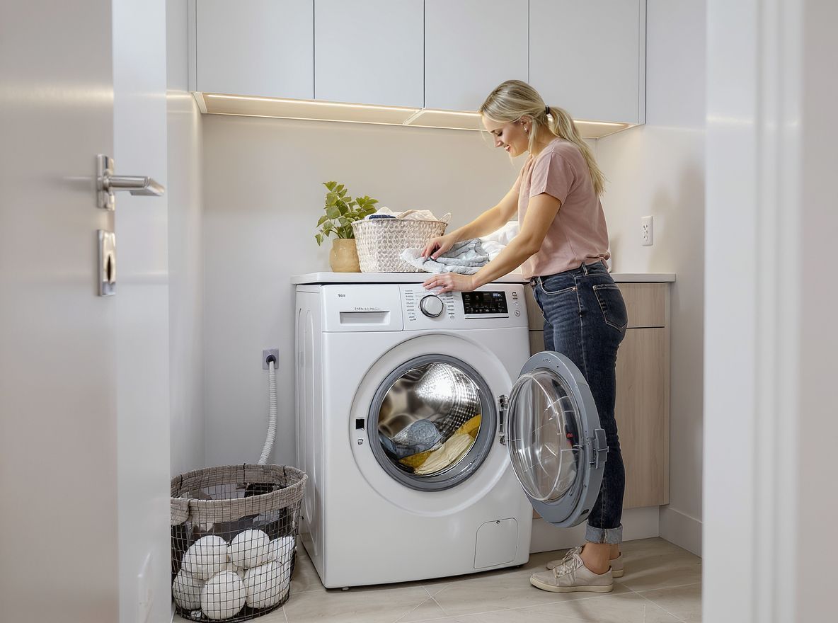 A szárítógolyók csökkentik a mosási időt és energiát.