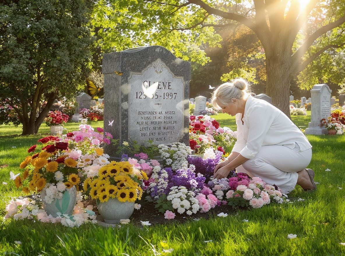 Az egynyári növények színesítik a sírkerteket egész nyáron.