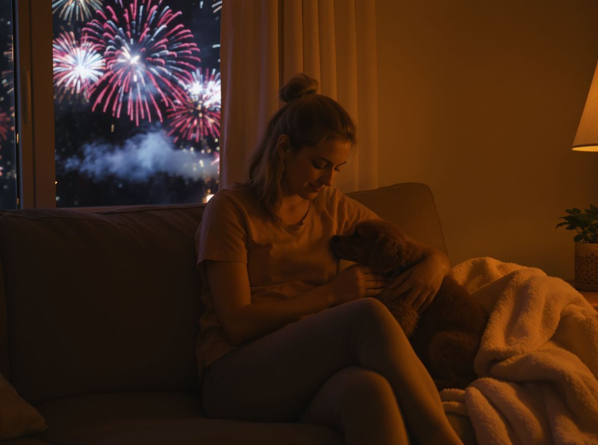 A tűzijáték utáni trauma kezelése időben fontos a háziállatoknak.