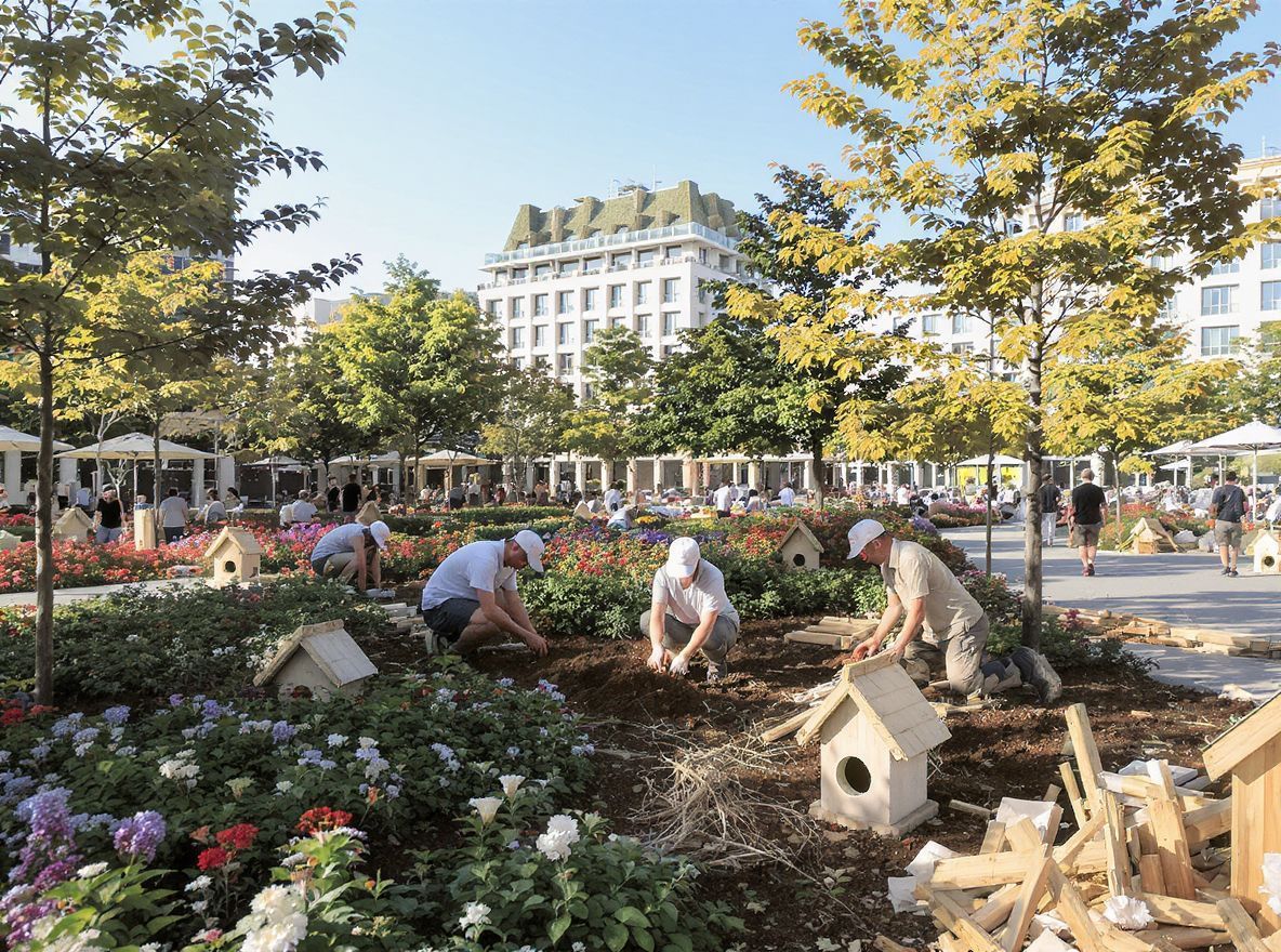 A verébmágnesek zöld területek kialakítását ösztönzik városokban.