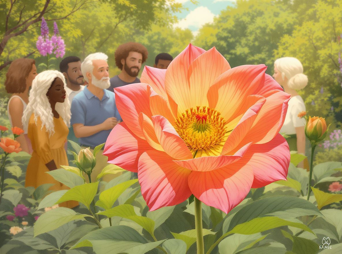 A virág vonzó az beporzók számára, ezért sikeres.