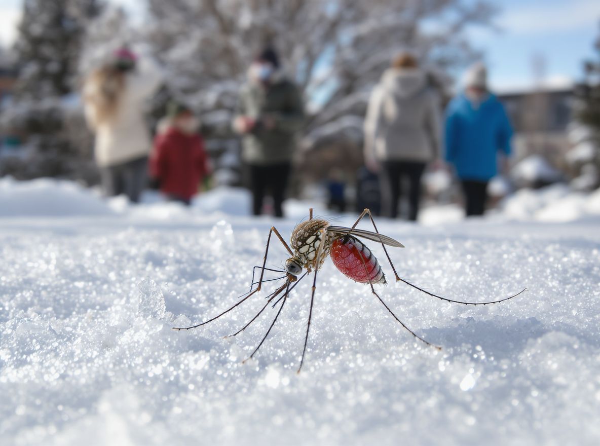 Az ázsiai tigrisszúnyog fagyálló tojásokat rak télen.