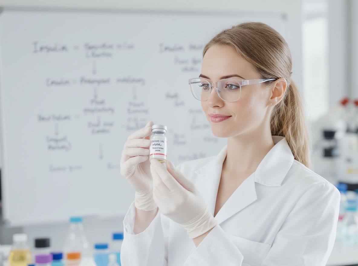 Az inzulin szabályozza a vércukorszintet és az energiatárolást.