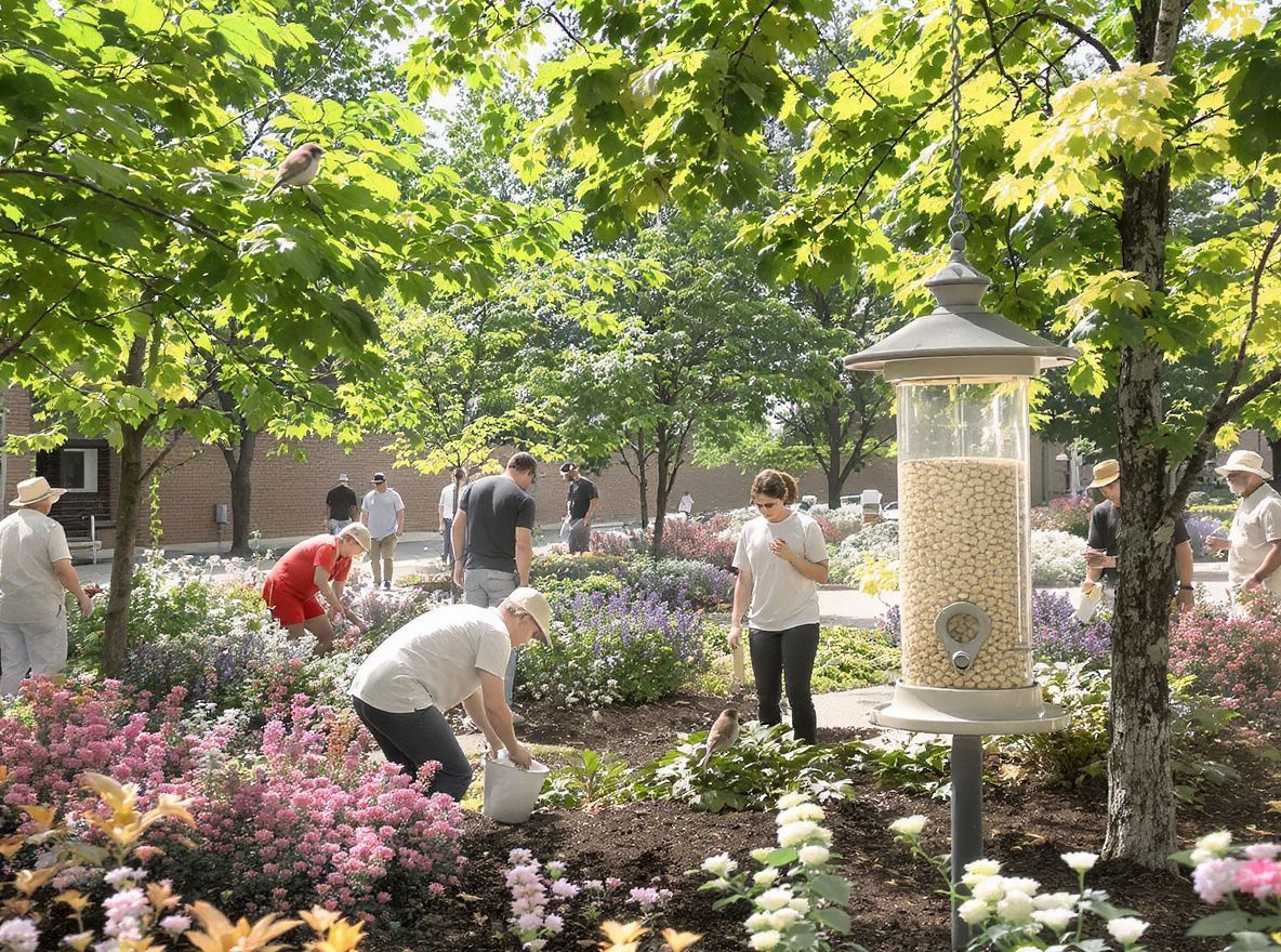 A verébmágnesek segítik a városi biodiverzitás fenntartását.