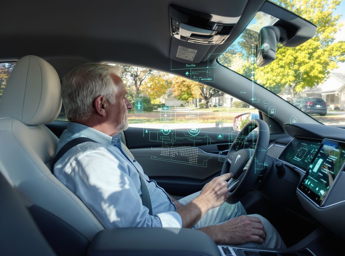 Az EV-k fejlett vezetőtámogatása javítja az idősek mobilitását.