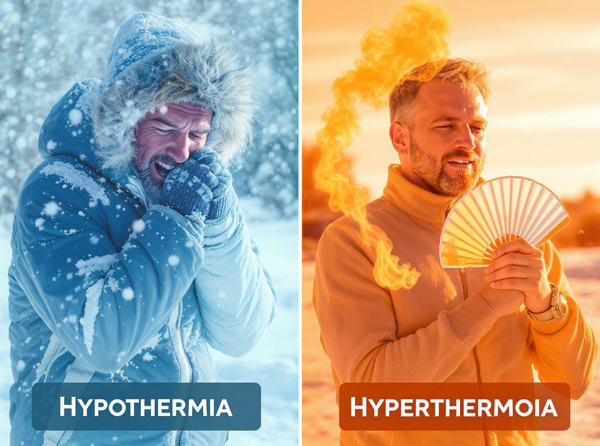 A hypothermia és hyperthermia életveszélyes állapotok, orvosi sürgősséget igényelnek.