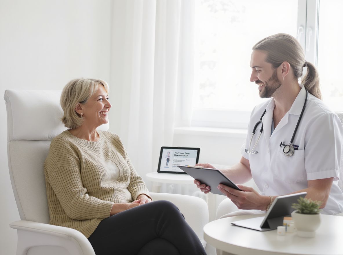 A HRT csökkentheti a menopauza tüneteit és javítja az életminőséget.