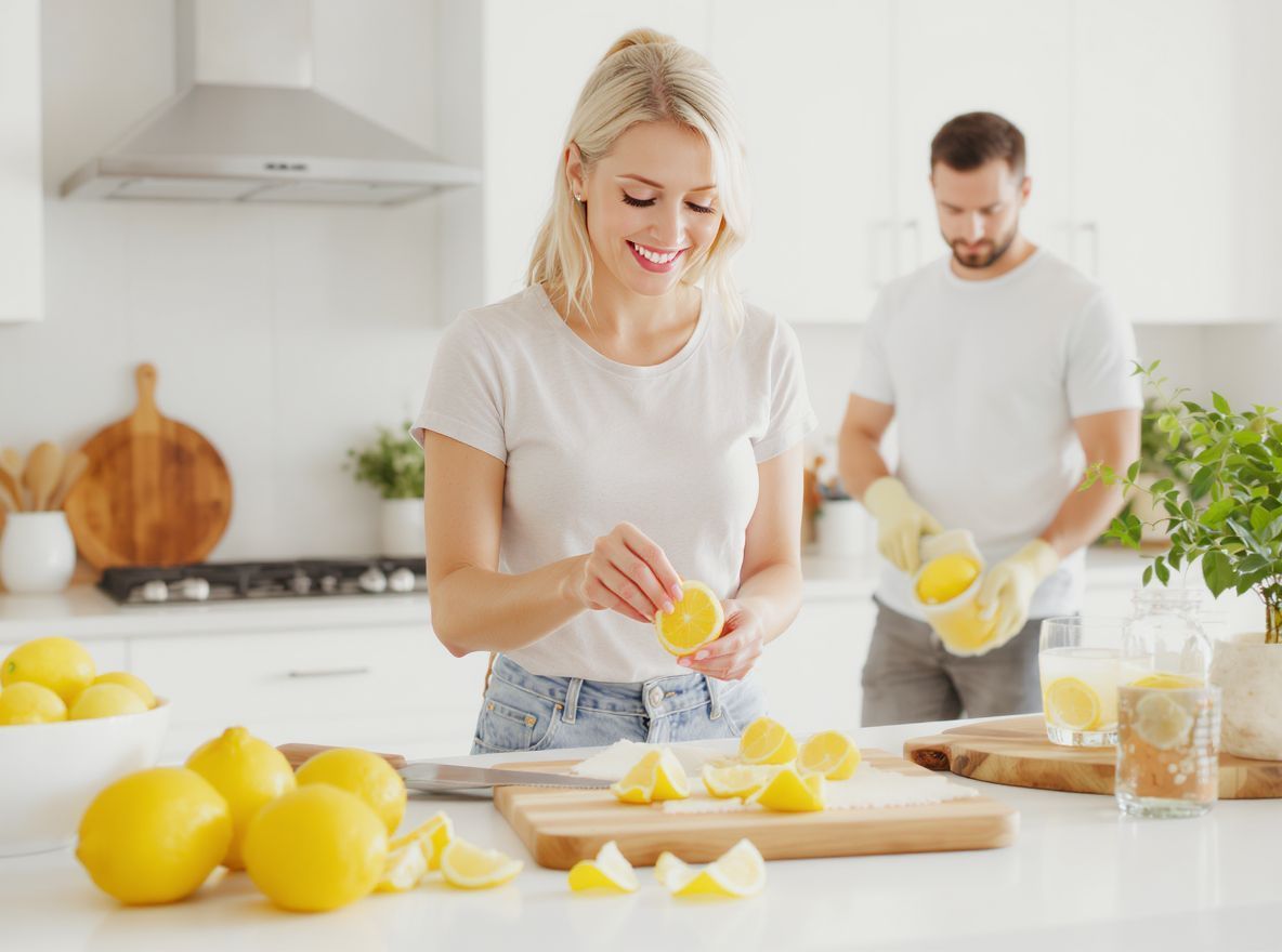 A citrom segít eltávolítani a szagokat a hűtőből.